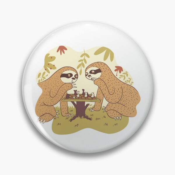 Item preview, Two sloths, playing chess! designed and sold by teez4dayz.
