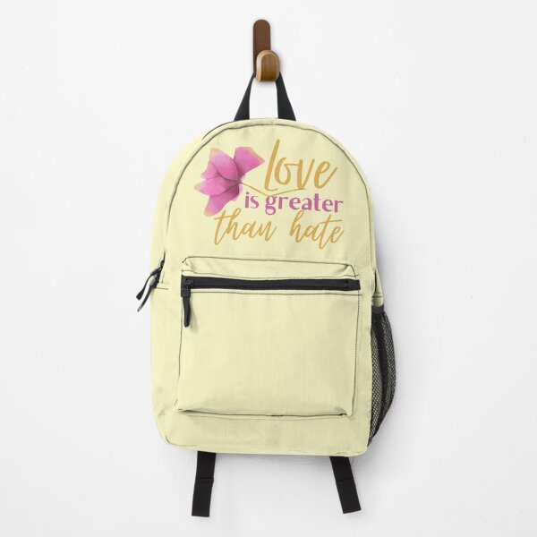 Item preview, Love is Greater Than Hate Pink Flower Design designed and sold by SweetAndSpice.