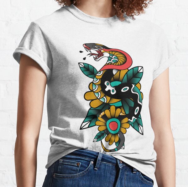 Snake Tattoo design Classic T-Shirt
