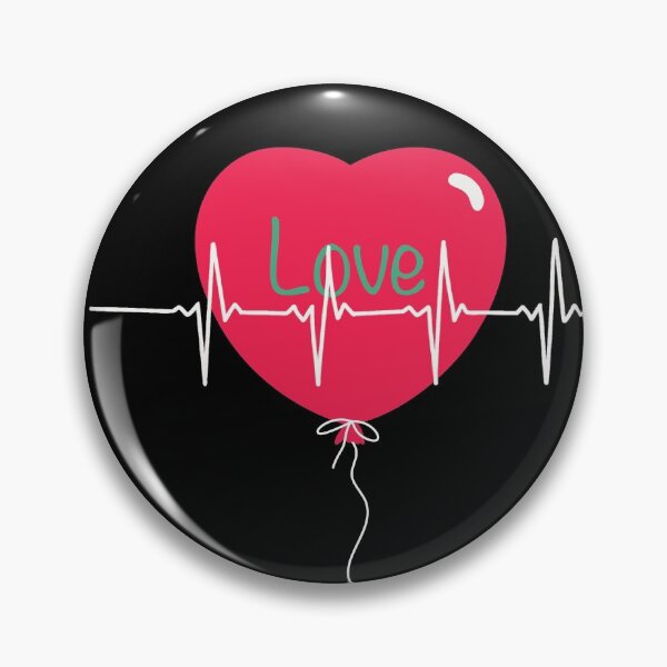 Item preview, Heart balloon with cardiogram designed and sold by SychEvaartist.