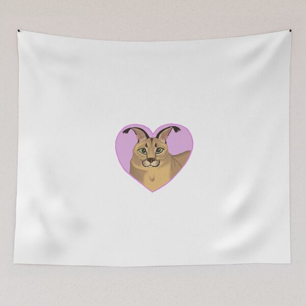 Item preview, big floppa - caracal designed and sold by faelarvae.
