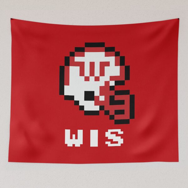 Item preview, Wisconsin Badgers (Tecmo Super Bowl Football Helmet) designed and sold by The Armorsmith.