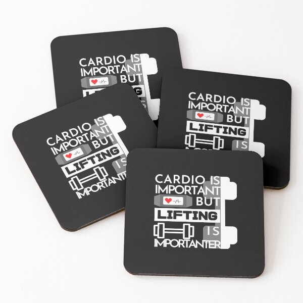 Item preview, CARDIO IS IMPORTANT LIFTING IS IMPORTANTER designed and sold by CreativTEES !.
