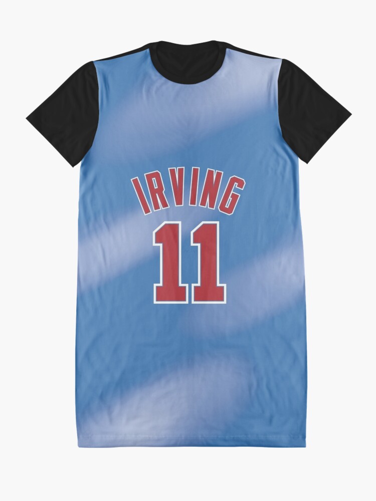 Kyrie Irving Nets Jersey - Blue Sticker for Sale by djstagge