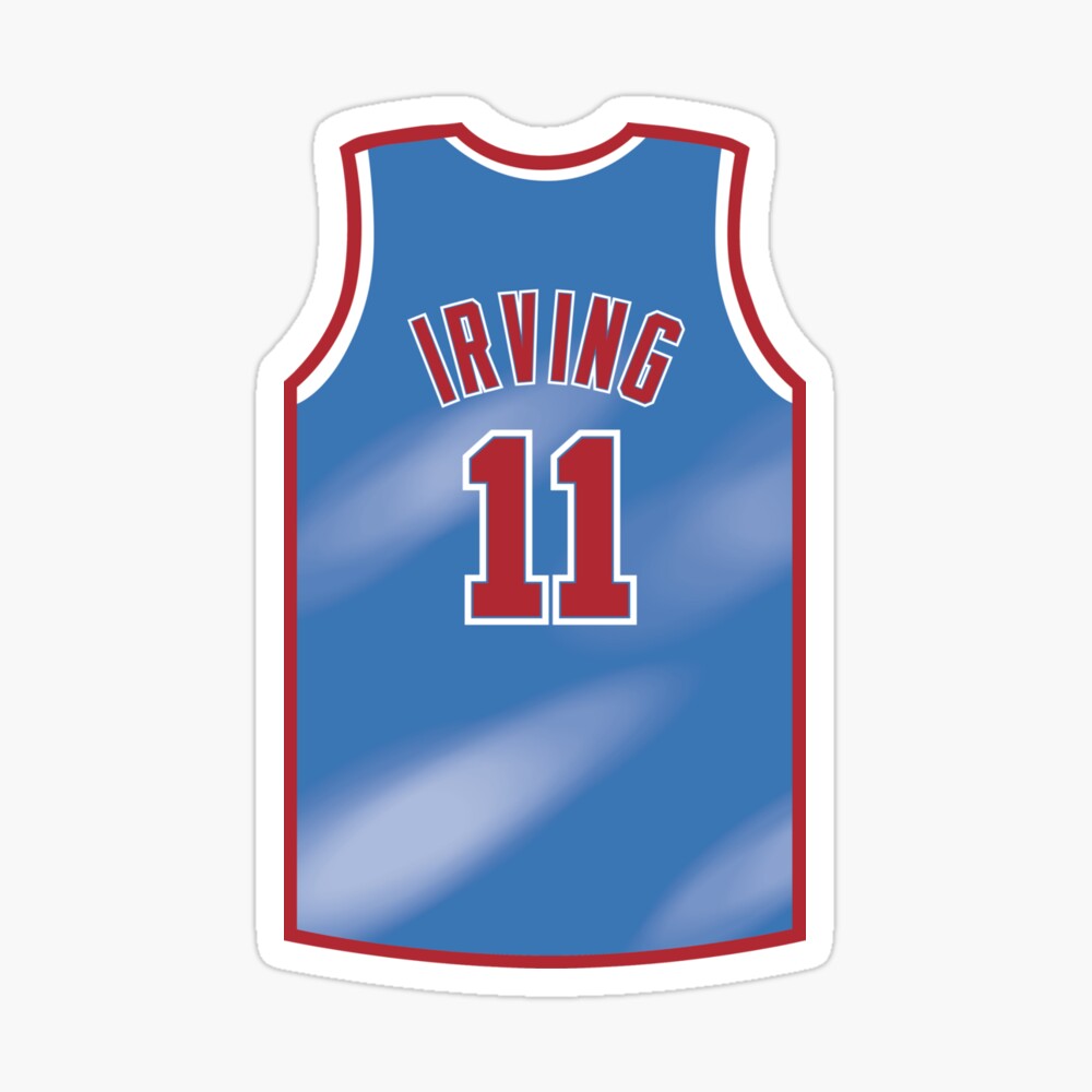 kyrie irving blue nets jersey