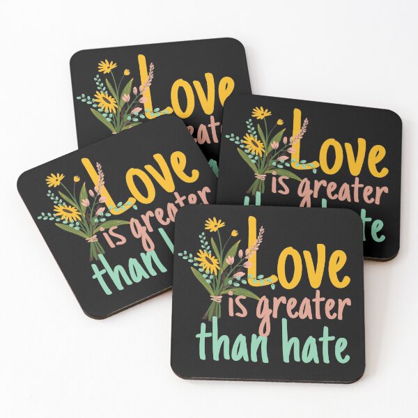 Item preview, Love is Greater Than Hate Flower Bouquet Design designed and sold by SweetAndSpice.