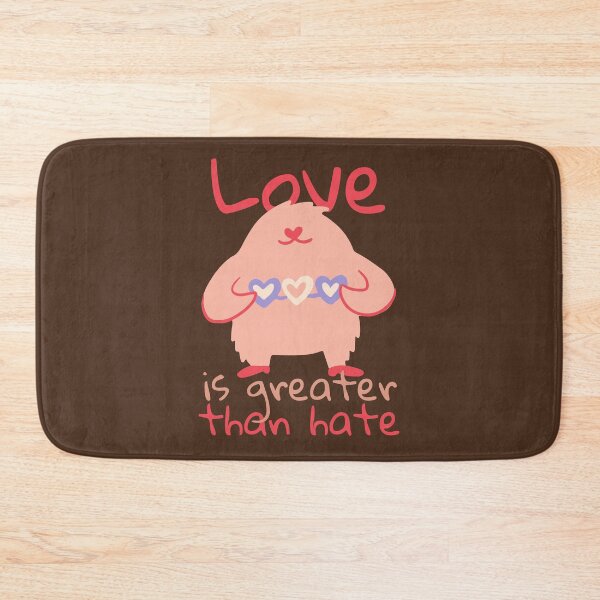Item preview, Love is Greater Than Hate Pink Monster Design designed and sold by SweetAndSpice.