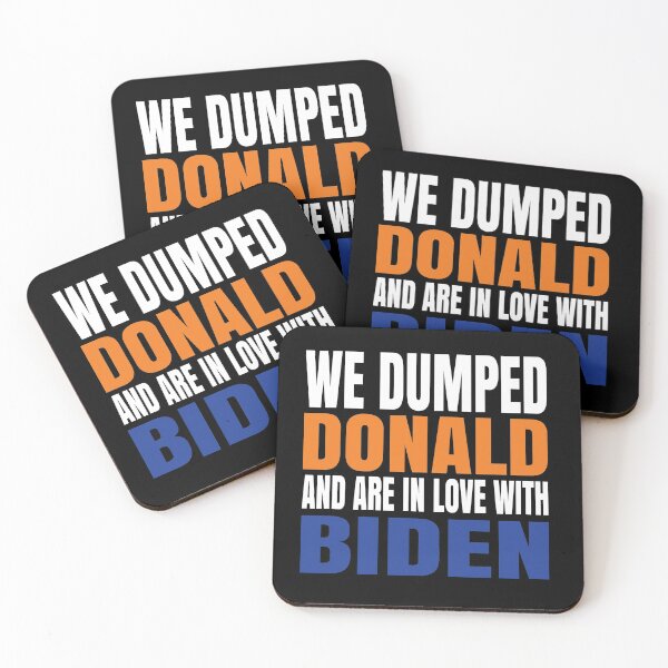 Aperçu de l'œuvre Nous avons largué Donald Trump et sommes amoureux de Biden créée et vendue par RoguePixel.