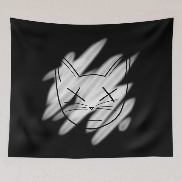 Item preview, Black Cross-eyed Cat designed and sold by alias-inkpatch.