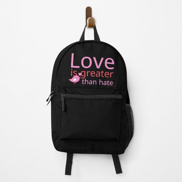 Item preview, Love is Greater Than Hate Pink Little Bird Design designed and sold by SweetAndSpice.