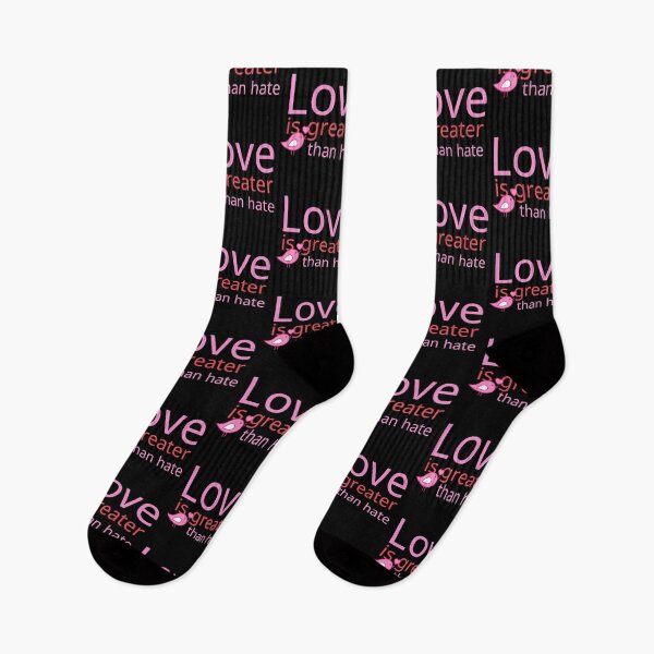 Item preview, Love is Greater Than Hate Pink Little Bird Design designed and sold by SweetAndSpice.