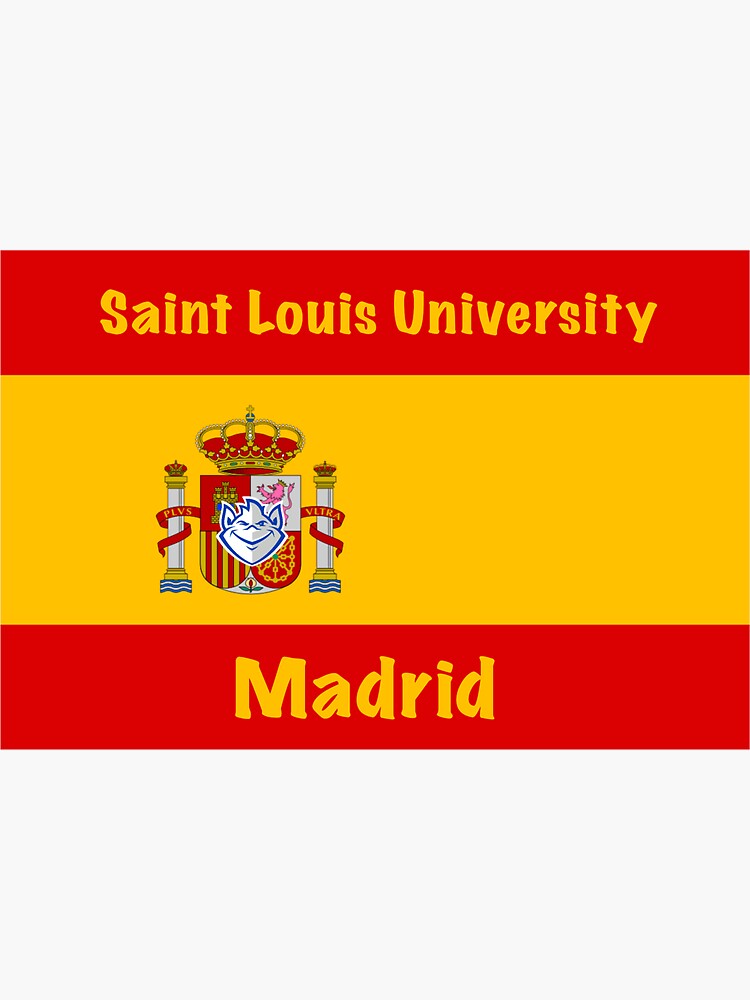 SLU Madrid Design Sticker for Sale by John Schaefer