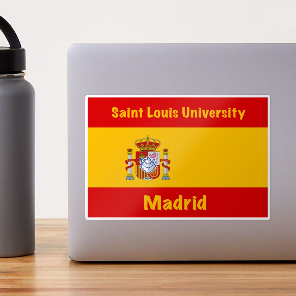 SLU Madrid Design Sticker for Sale by John Schaefer