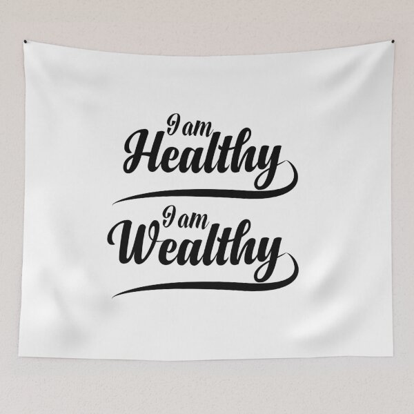 Item preview, I Am Healthy I Am Wealthy designed and sold by Teelogic.