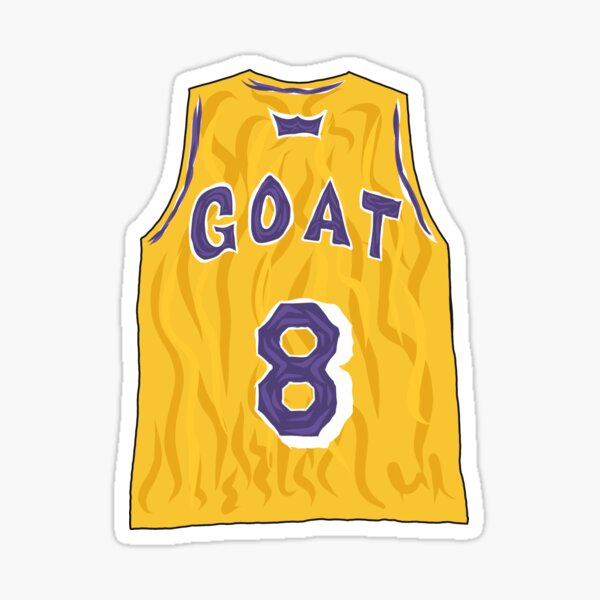 Kobe Bryant Rookie Jersey Sticker by ARTxMA Kobe Bryant Rookie Jersey Sticker by ARTxMA