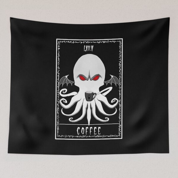 Item preview, Cthulhu Coffee Tarot Card - Eldritch Occult designed and sold by Arcana-Craft.
