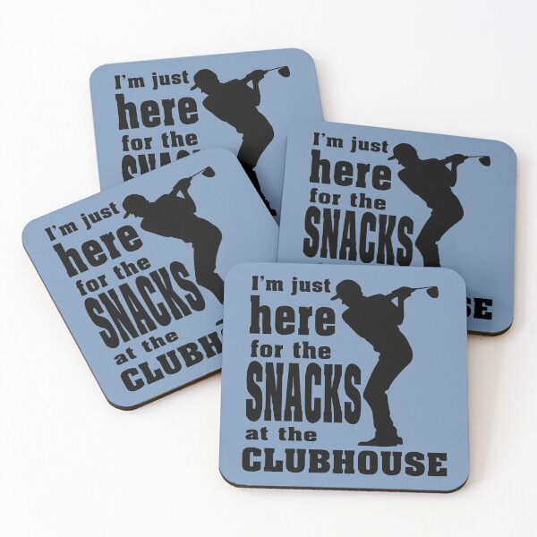 Item preview, Funny Golf Design, I'm Here for the Snacks at the Clubhouse designed and sold by lmcvinco.
