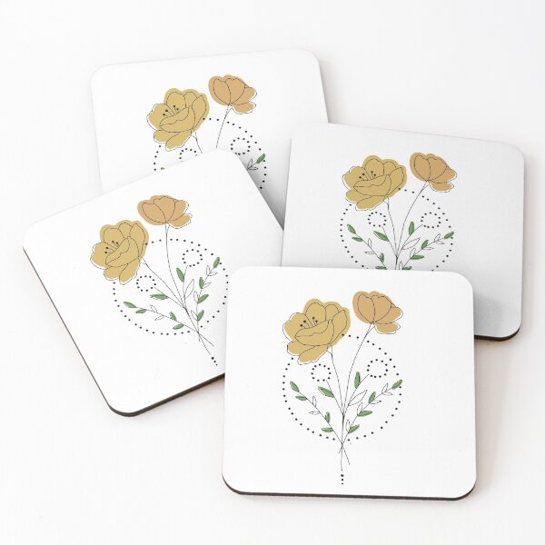 Item preview, Golden Flower Outline  designed and sold by designedsyddd.