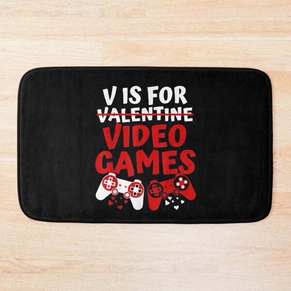 Item preview, V Is For Video Games Funny Valentines Day Gamer Boy Men Gift designed and sold by nancymachado.