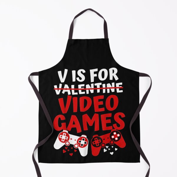 Item preview, V Is For Video Games Funny Valentines Day Gamer Boy Men Gift designed and sold by nancymachado.