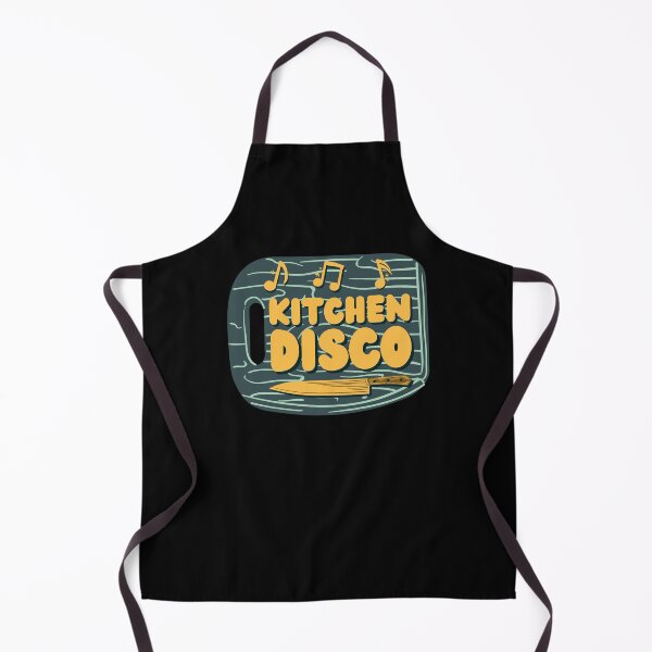 Item preview, kitchen disco - wooden chopping board with knife and musical notes - funny vintage designed and sold by Atleta-Cali.