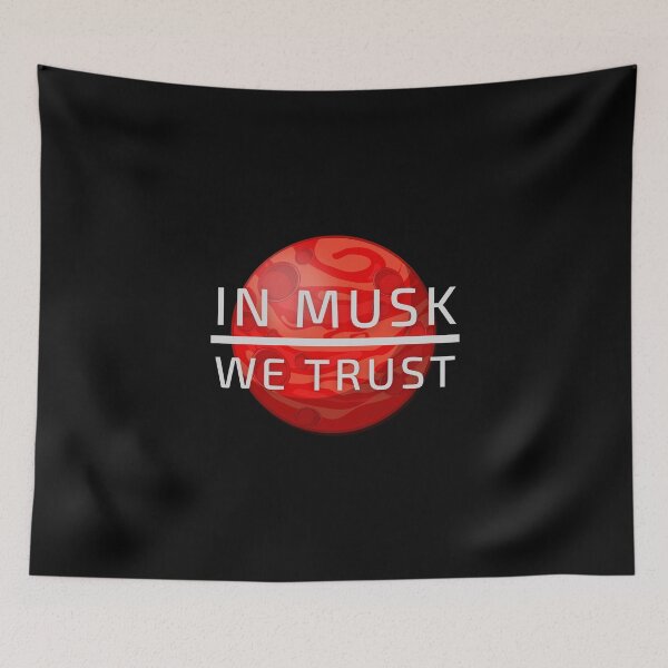 Item preview, In Musk We Trust Occupy Mars Gift,Science Nerd Gift,Outer Space Gift, Planets, Galaxy Gift designed and sold by chanonnut.