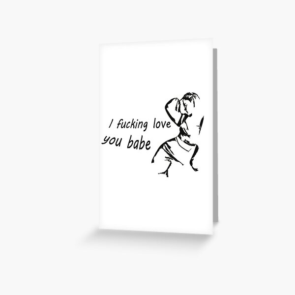 "Olivia Rodrigo Drivers License (Impersonal Line Art)" Greeting Card