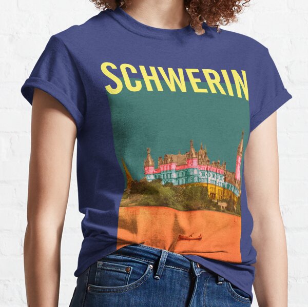 Schwerin Schloss, ästhetische Collage, tolle Geschenke Kinder Erwachsene, schönes Poster, Mauswohn Classic T-Shirt