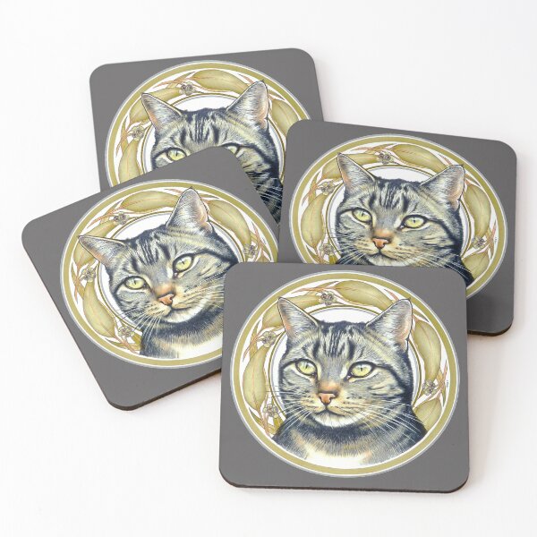 Item preview, gentle tabby designed and sold by Trish Hart.