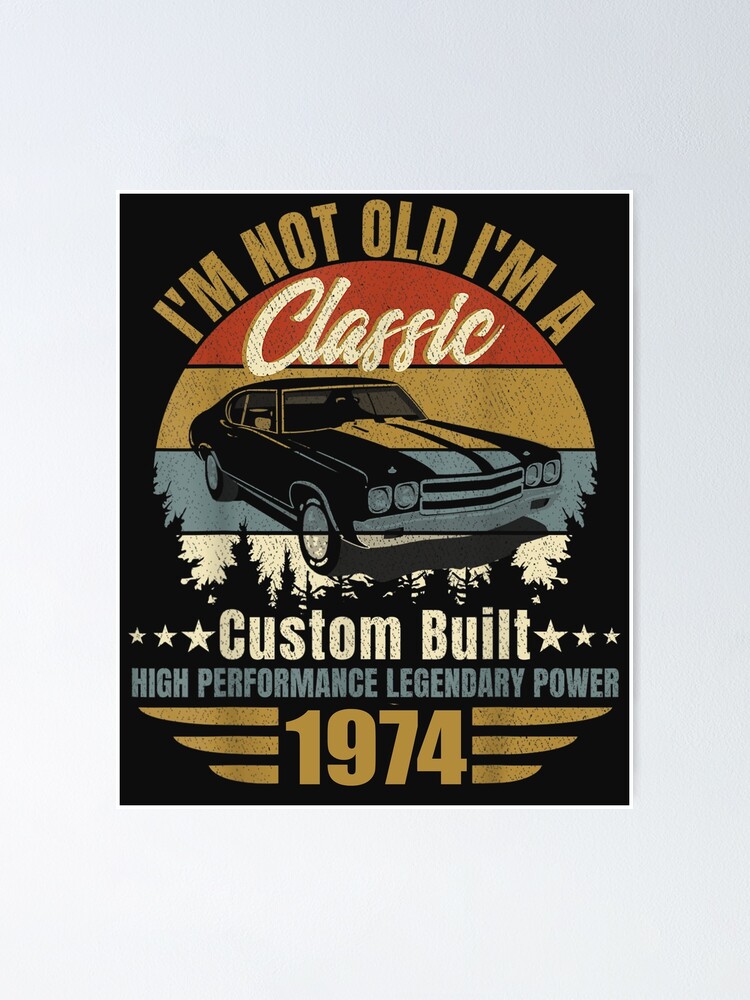 T-shirt "Je Ne Suis Pas Vieux Je Suis Un Classique" Avec Chevrolet 1955 - Unisexe, Coton Gildan - Plusieurs Tailles