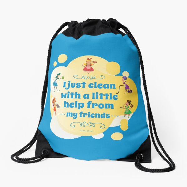 Item preview, I Clean With a Little Help From My Friends, Cleaning Humor designed and sold by SavvyCleaner.