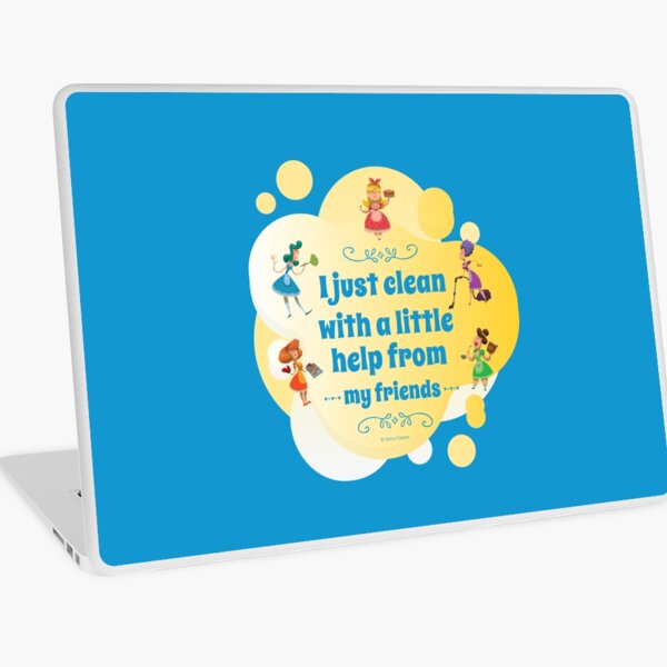 Item preview, I Clean With a Little Help From My Friends, Cleaning Humor designed and sold by SavvyCleaner.