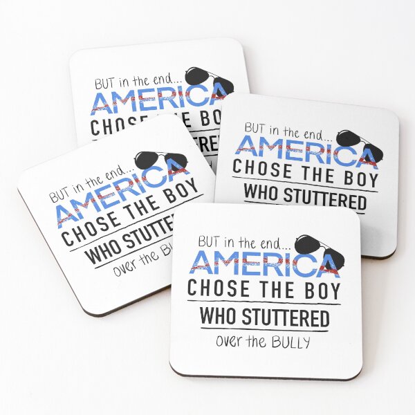 Item preview, Biden Harris Victory // But in the End, America Chose the Boy Who Stuttered Over the Bully designed and sold by Olivia Ossege.