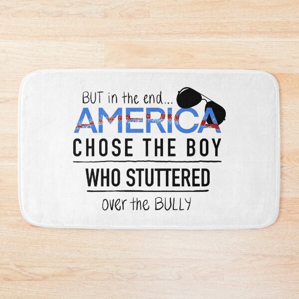 Item preview, Biden Harris Victory // But in the End, America Chose the Boy Who Stuttered Over the Bully designed and sold by Olivia Ossege.