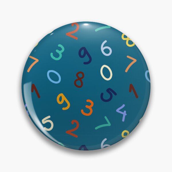 Item preview, Colorful Hand Written Number Pattern designed and sold by ButterandCheese.