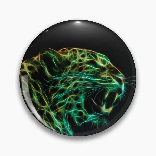 Item preview, Green Jaguar Fractal Art designed and sold by Estetis.