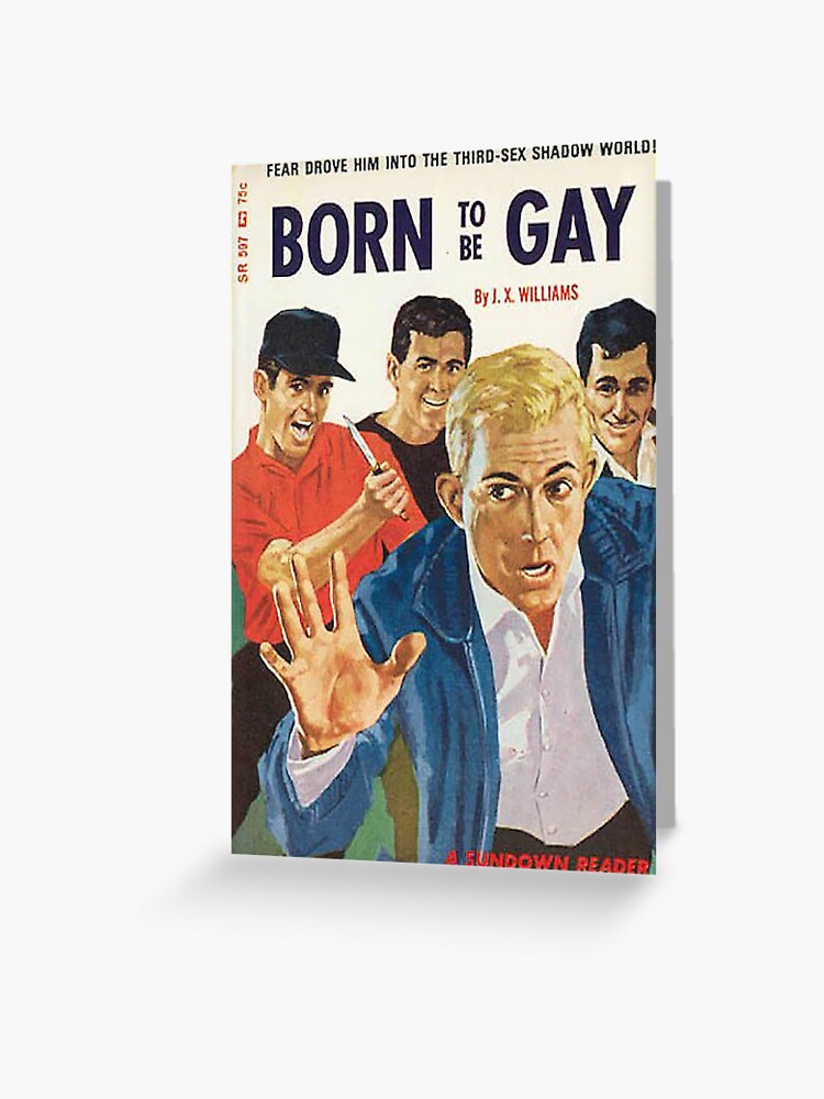 Vintage Pulp Porn - Born To Be Gay - Vintage Gay Pulp Magazine Cover\