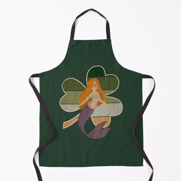 Item preview, St. Patricks Day Shamrock Retro Sunset Mermaid designed and sold by tpixx.