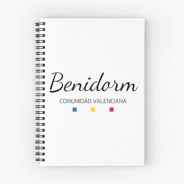 Item preview, Benidorm, Valencian Community calligraphy graphic designed and sold by crispy-prints.