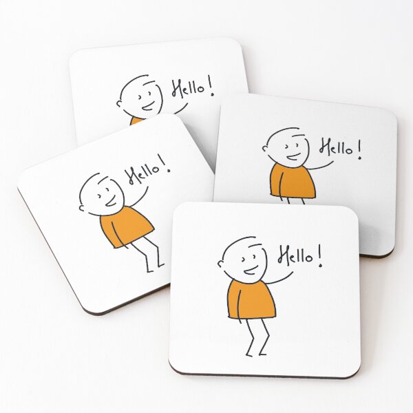 Item preview, Line Boy Cartoon - Hello designed and sold by mazlan.