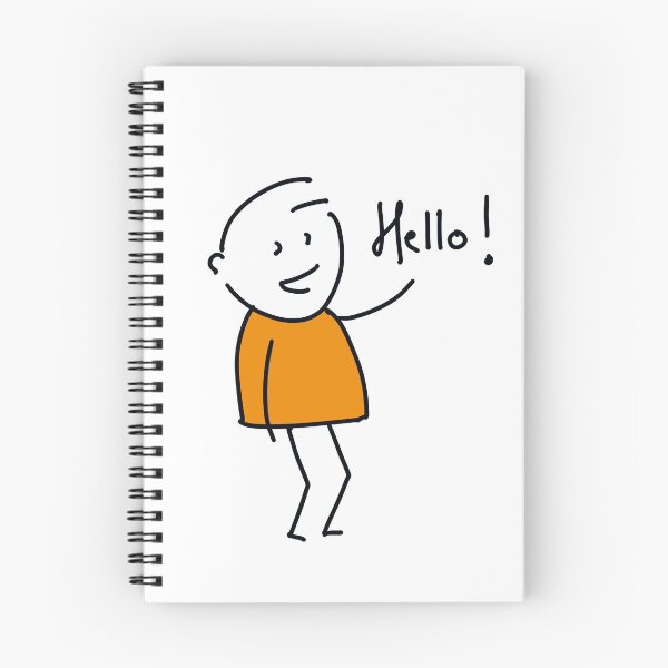 Item preview, Line Boy Cartoon - Hello designed and sold by mazlan.