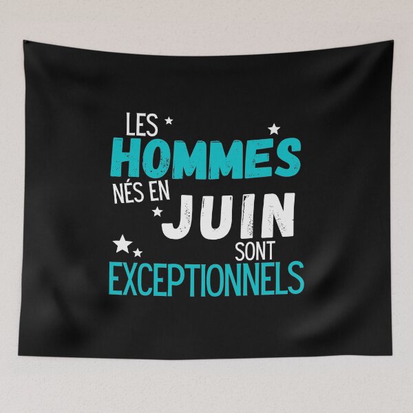 Aperçu de l'œuvre Copie de Les hommes nés en Juin sont exceptionnels cadeau humoristique créée et vendue par TeeJfm.