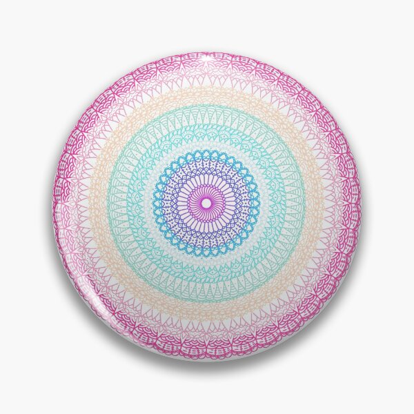 Item preview, Rainbow pattern round designed and sold by Leptailiin.