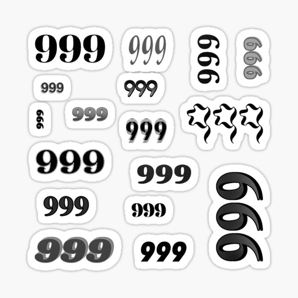 999 666 Stickers for Sale  Redbubble