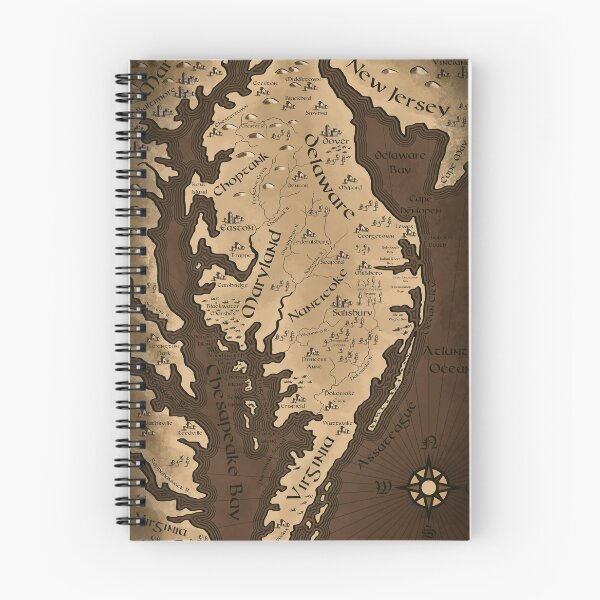 Item preview, Delmarva Fantasy Map designed and sold by Daniel Swain Creations.