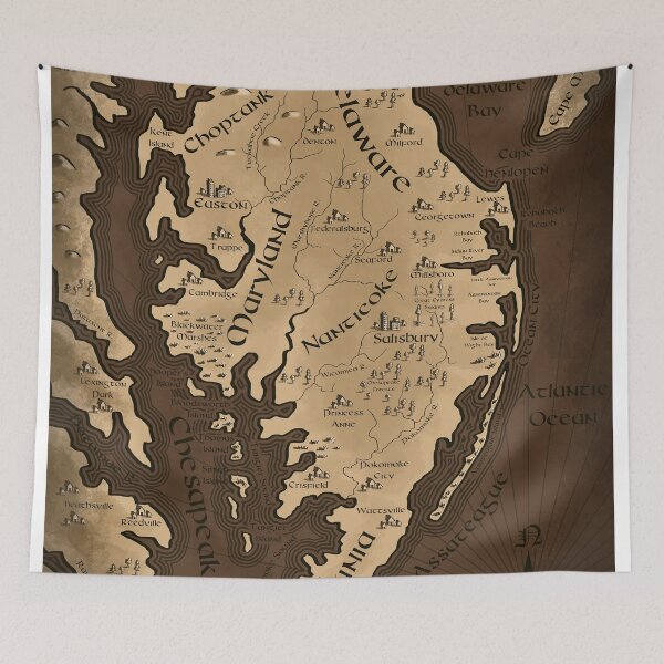 Item preview, Delmarva Fantasy Map designed and sold by Daniel Swain Creations.