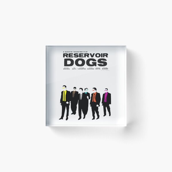 Reservoir Dogs Quentin Tarantino Minimalist poster Acrylic Block