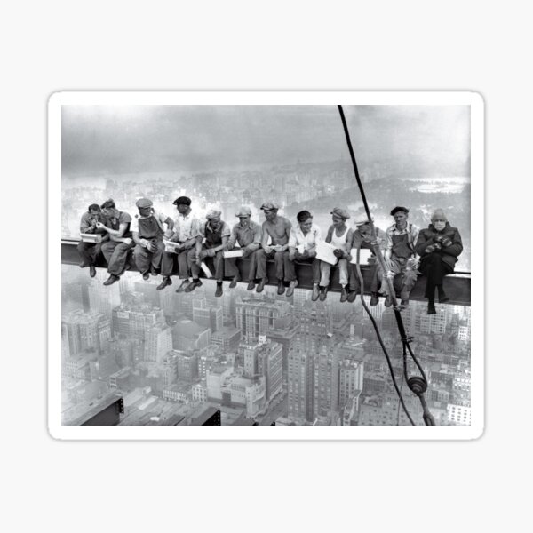 Lunch On Skyscraper Image Postcard 10cm x 15cm Official Licensed Merchandise 