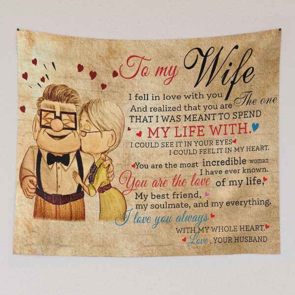 Item preview, Carl and Ellie To My Wife I Love You Always With My Whole Heart, Valentines Gift For Wife designed and sold by Wonmater.