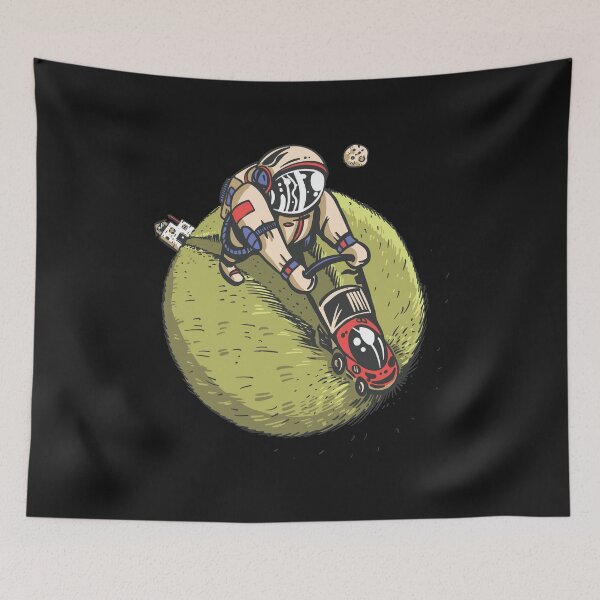 Item preview, Lawn mower mowing lawn astronaut planet moon designed and sold by DerSenat.